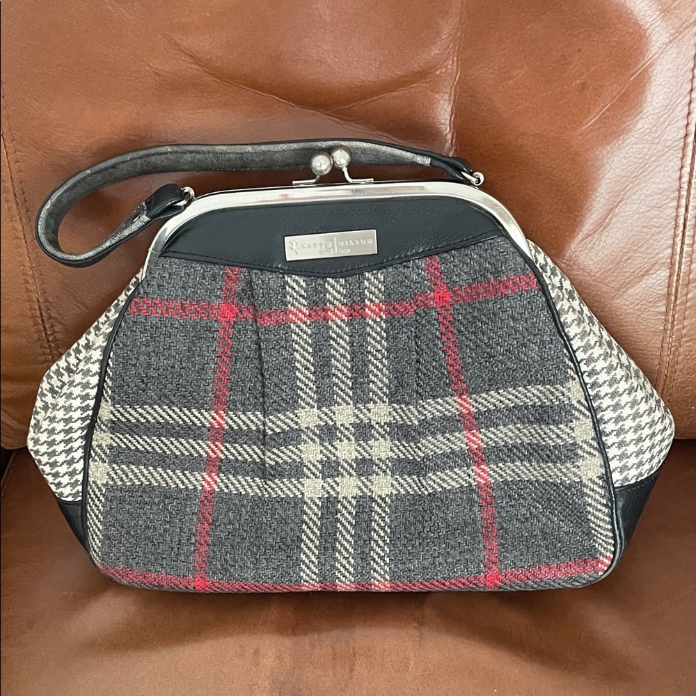 Karen Wilson - Wool - Tweed & Houndstooth purse